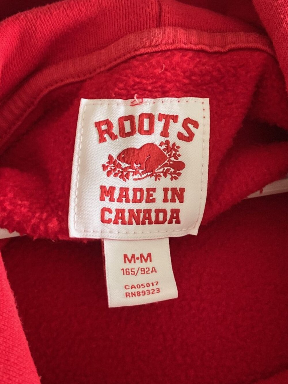 Roots Canada Women's Kanga Hoodie Sweatshirt Red Beaver Logo - Size Medium - Picture 7 of 11